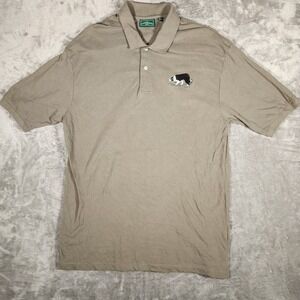 Outer Banks Polo Mens XL 2100 X16986 H7 Tan Border Collie Embroidery EUC